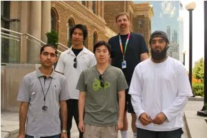 The 2010 team on campus