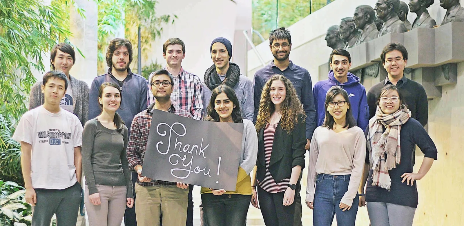 The 2016 team — signing off with a thank-you to sponsors and mentors