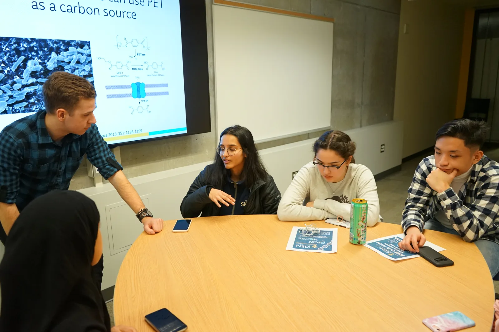 Answering questions on the PETase project, Open House, 29 February 2020