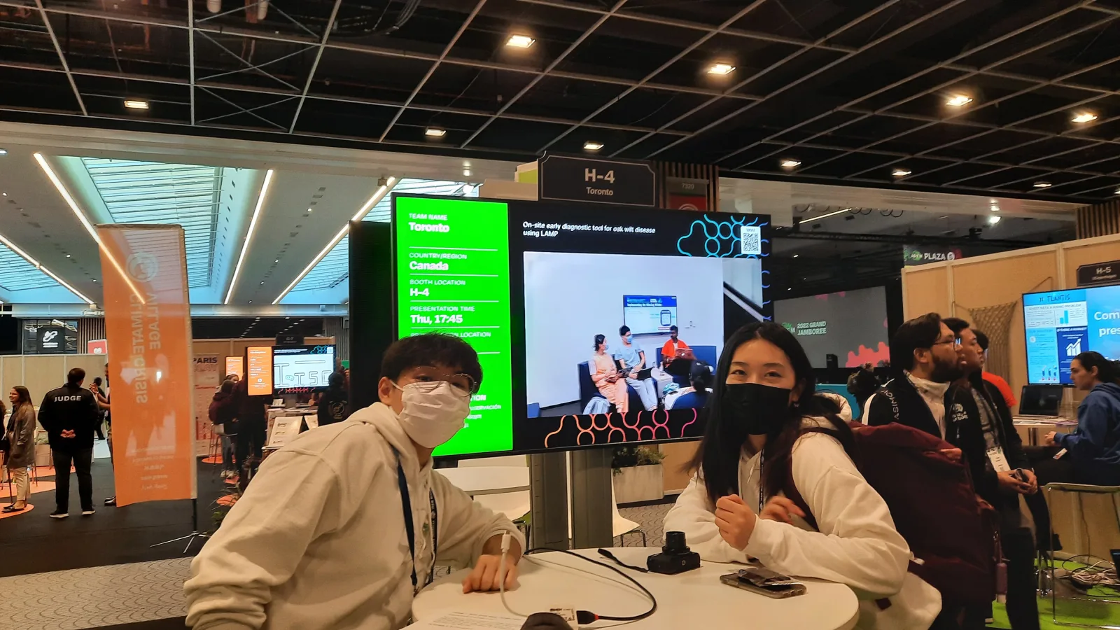 iGEM Grand Jamboree, Paris, October 2022 — team booth presentation