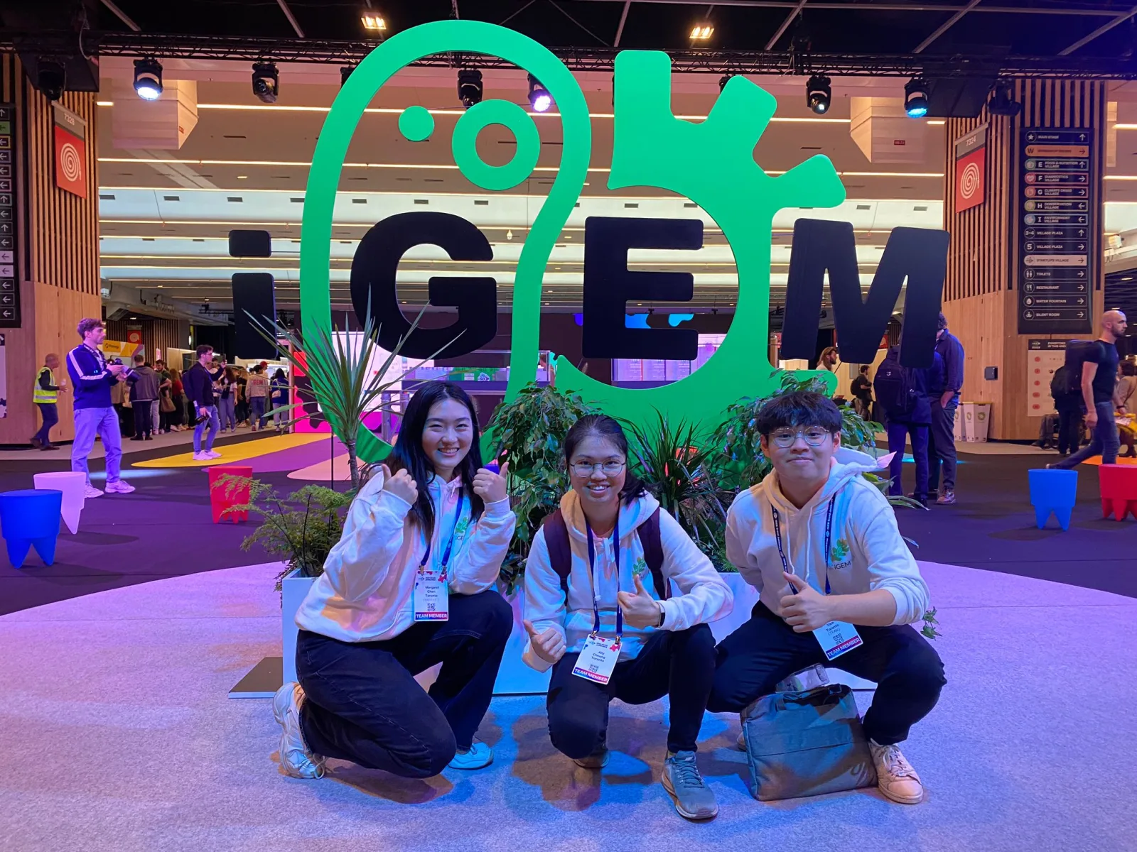 iGEM Grand Jamboree, Paris, October 2022 — at the iGEM sign