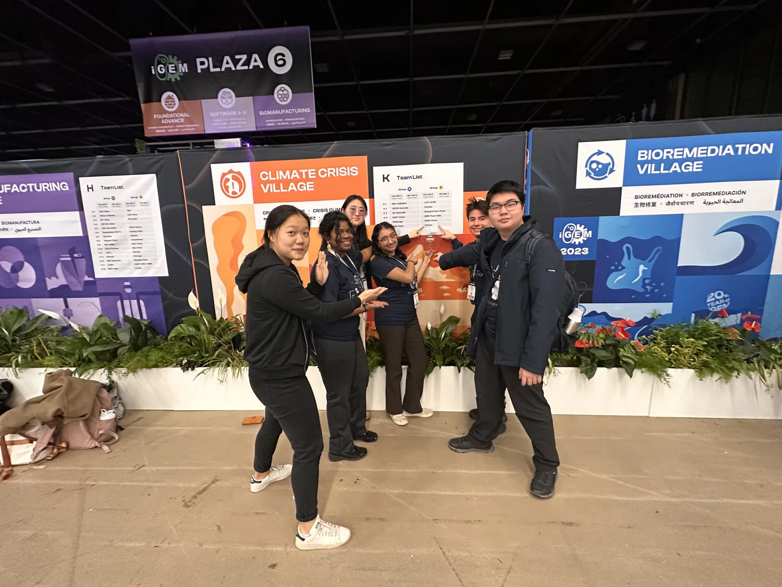 iGEM Grand Jamboree, Paris, November 2023 — village signage