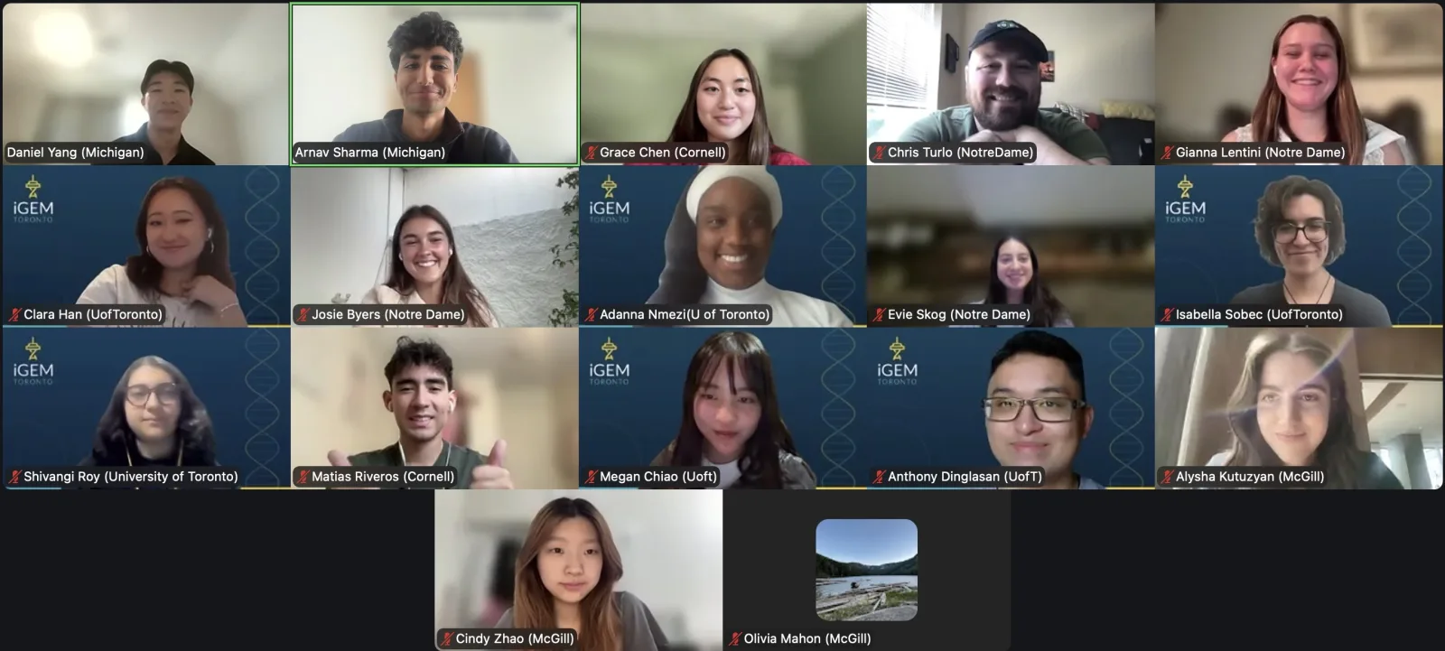 Virtual session for the University of Michigan Bioethics Symposium, July 2026 — the team's entry emphasised the justice pillar
