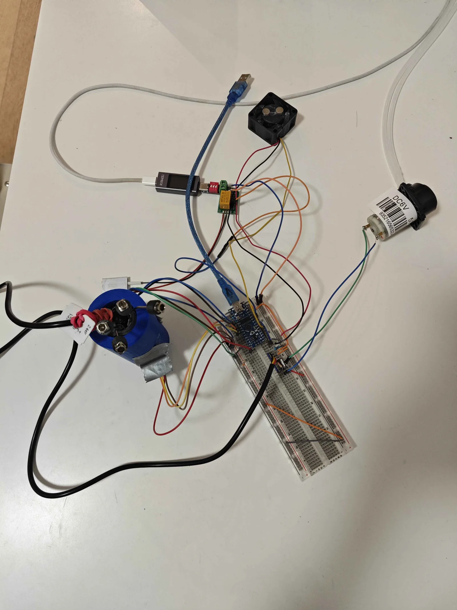 Bioreactor pump and fan control circuit under test, 3 August 2026
