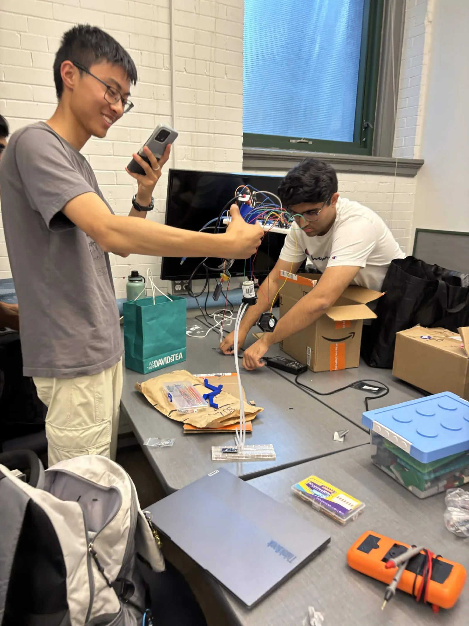Testing a wired bioreactor subsystem circuit ahead of the 30 July integration deadline