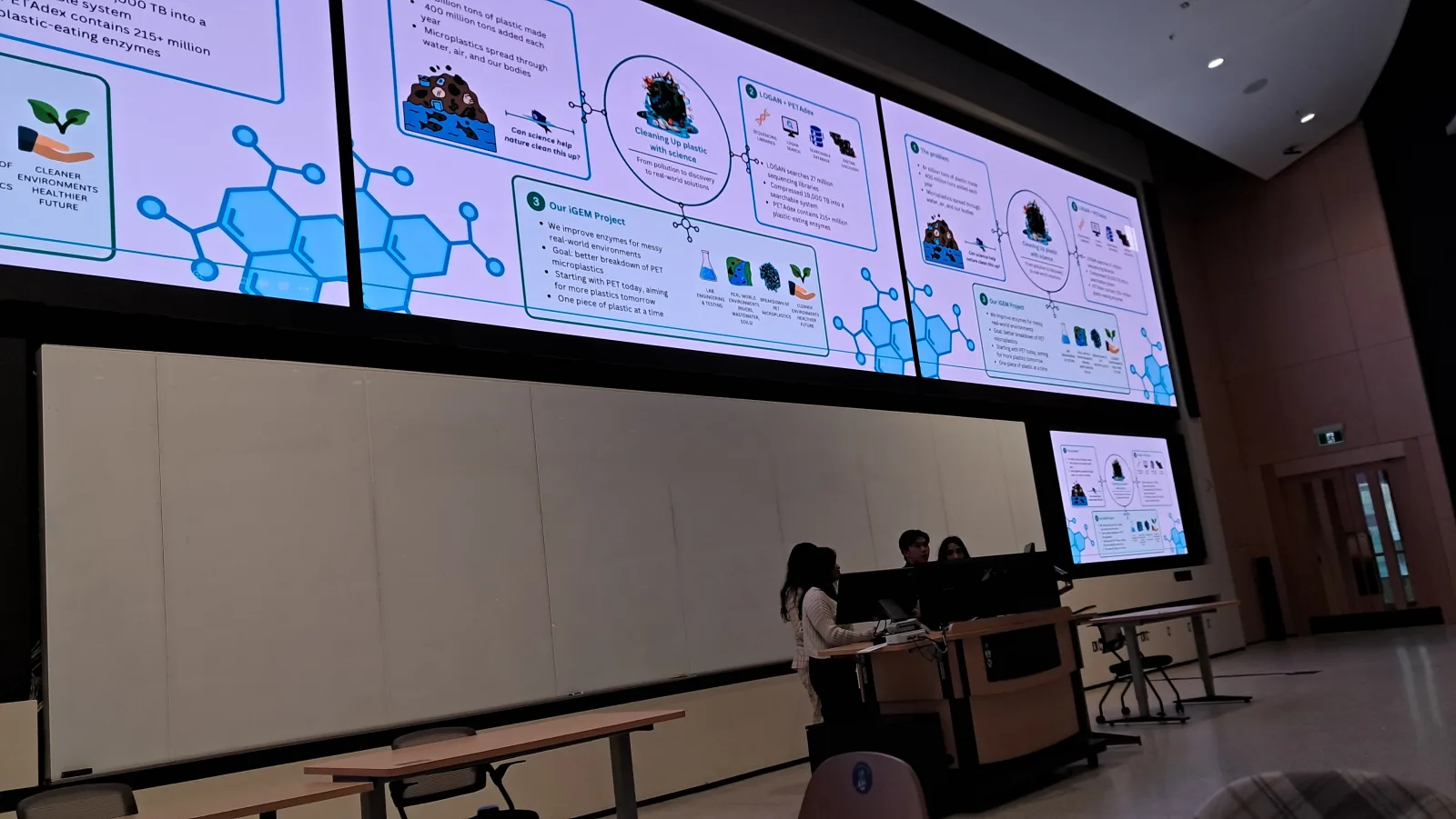 Team presents its PETAdex project at the UofT Rendezvous Science Pitch Competition, 9 May 2026