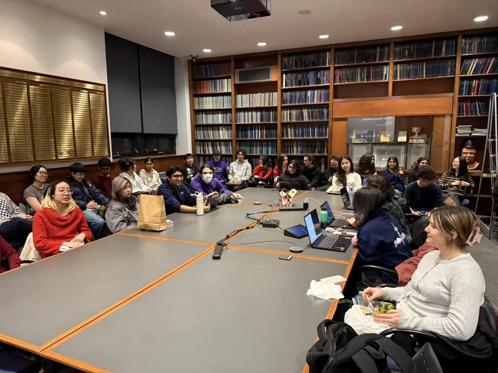 Team members gathered for a working session