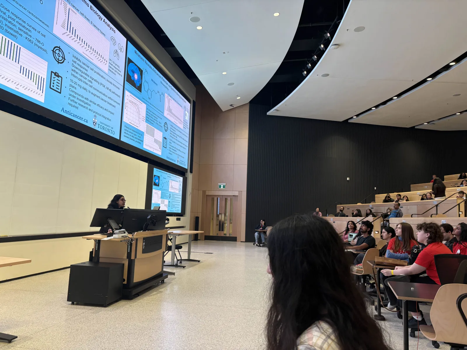 A research presentation at a University of Toronto symposium